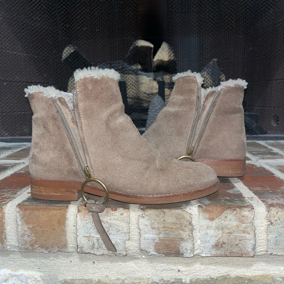 See by Chloe Louise suede Shearling lined Ankle Boots - Picture 9 of 14